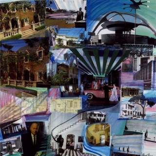 Wheels Down at LAX and View the Elegance and Style of Paul R Williams, Architect 2010 photo montage 36 x 36 inches